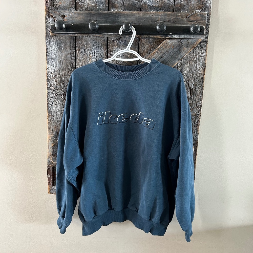 Vintage ikeda Crewneck Blue - size tag is faded
